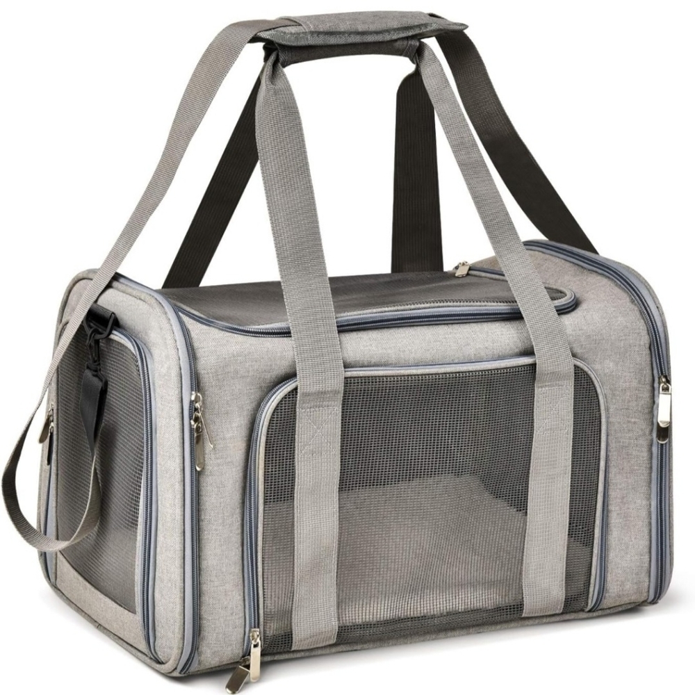 Cat, Dog Carrier for Small Medium Cats Puppies up to 15 Lbs TSA Airline Approved
